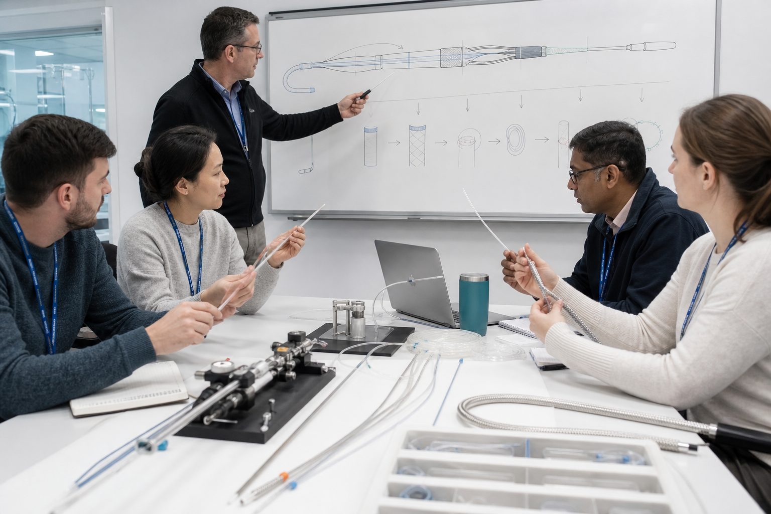 Hands-on catheter manufacturing training workshop