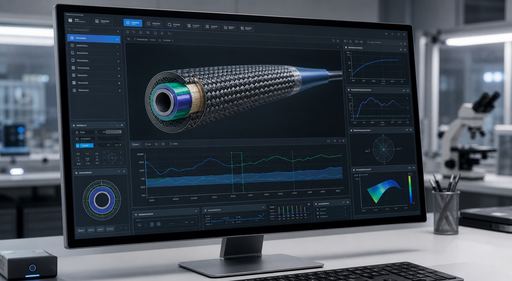 Catheter design software dashboard for predicting catheter outputs