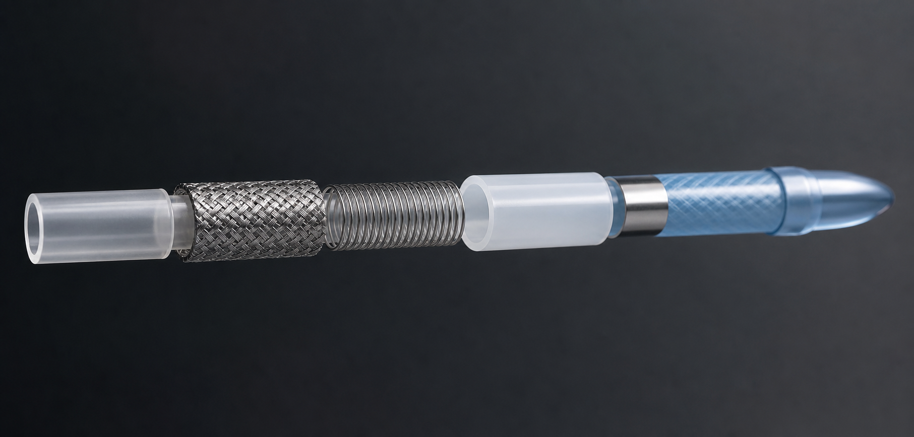 Exploded catheter layer architecture